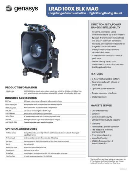 LRAD 100X MAG-HS Kit