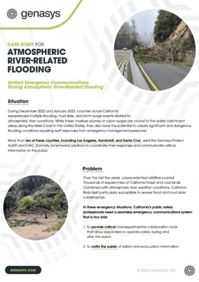 Atmospheric River Flooding – Emergency Management